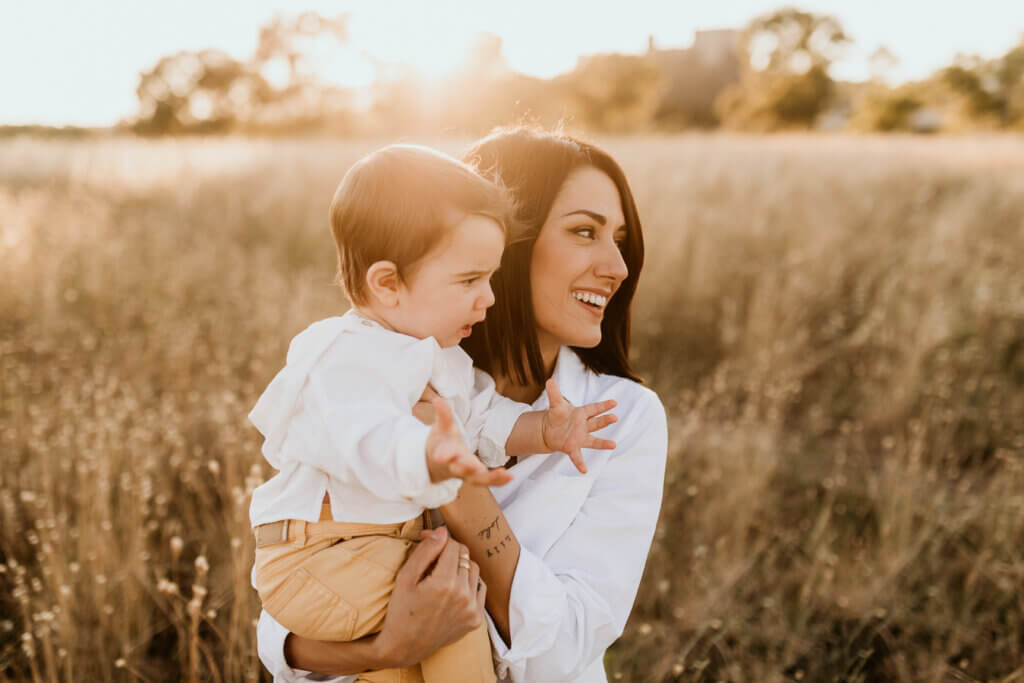 séance famille coucher du soleil